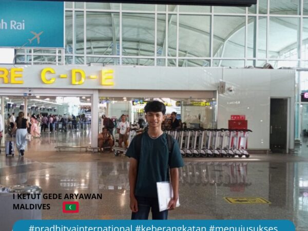 I Ketut Gede Aryawan Berangkat Ke- Maldives
