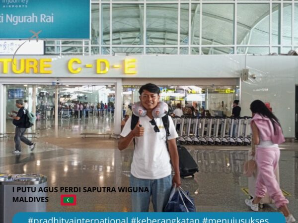 I Putu Agus Perdi Saputra Wiguna Berangkat ke Maldives
