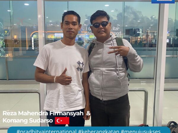 Reza Mahendra Firmansyah dan I Komang Sudarso Berangkat ke Turkey