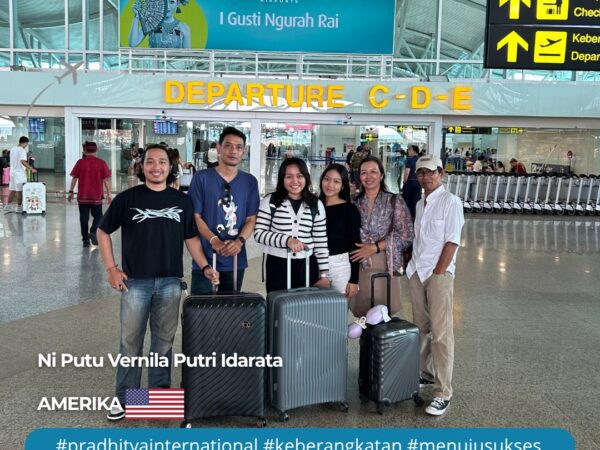 Ni Putu Vernila Putri Idarata Berangkat Ke Amerika