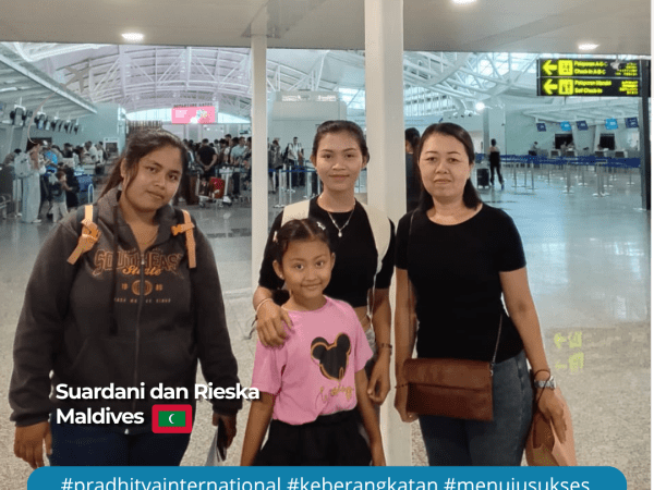 Ni Made Ayu Suardani dan Ni Luh Aprilia Rieska Wijaya Berangkat Ke Maldives