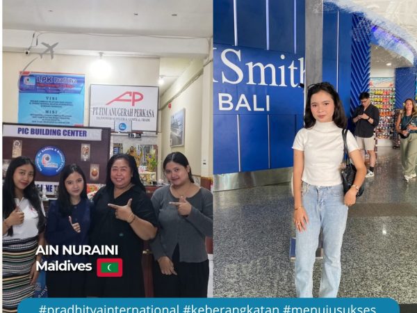 NAYLA MUTIARA PUTRI , AIN NURAINI, ZASKIA SUCI RAMADHANI, Wayan Berliana Anatasya, Ni Made Anggun Ratniseh berangkat Ke- Maldives