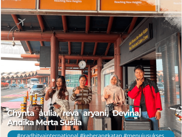 Chynta aulia, reva aryani, Devina, Andika Merta Susila, Adit dan Risma Berangkat Ke Dubay